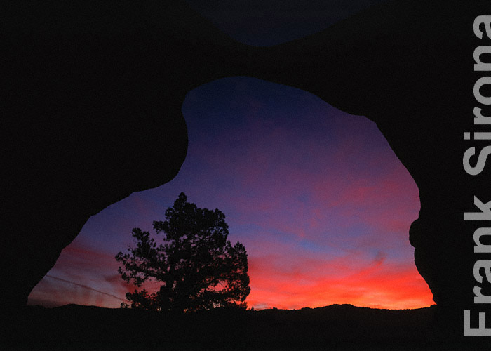 Window to the Night Sandstone aRch GRand Staircase Escalante &copy; Frank Sirona
